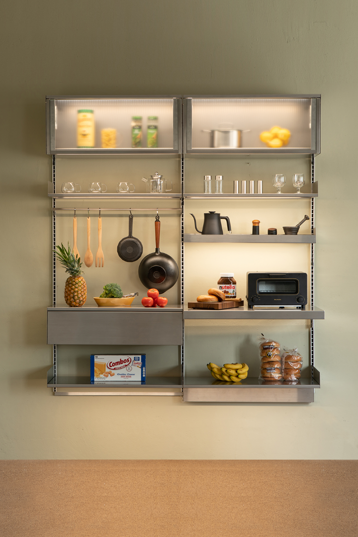 DINING SHELVING 02 - STAINLESS STEEL